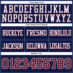 Custom Navy Crimson-White Authentic Football Jersey