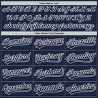 Custom Stitched Navy White Baseball Pullover Sweatshirt Hoodie