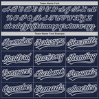 Custom Stitched Navy White-Gray Baseball Pullover Sweatshirt Hoodie