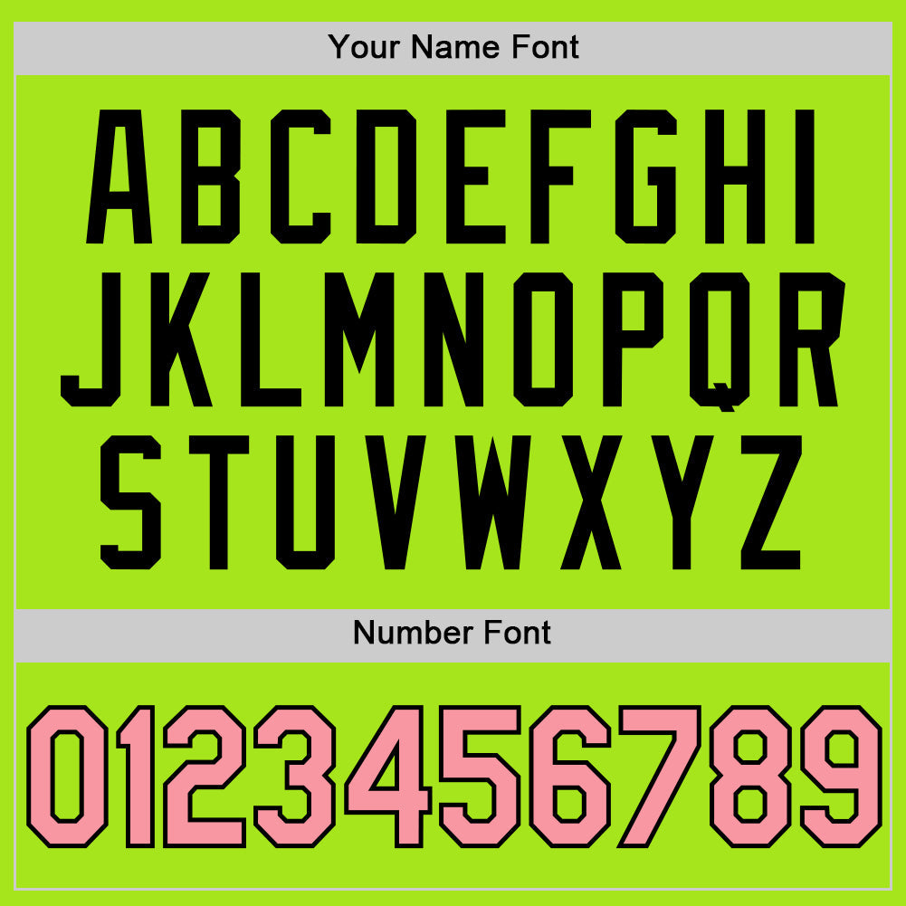 Custom Neon Green Medium Pink-Black Authentic Throwback Basketball Jersey