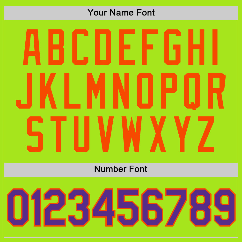 Custom Neon Green Purple-Orange Authentic Throwback Basketball Jersey