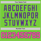 Custom Neon Green Pink-Purple Authentic Basketball Jersey