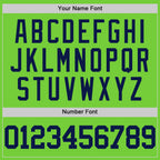 Custom Neon Green Navy Authentic Basketball Jersey
