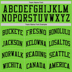 Custom Neon Green Black Authentic Basketball Jersey