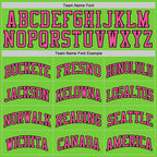 Custom Neon Green Pink-Black Authentic Basketball Jersey