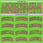 Custom Neon Green Medium Pink-Black Authentic Basketball Jersey