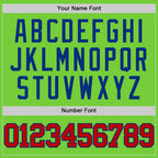 Custom Neon Green Red-Royal Authentic Basketball Jersey