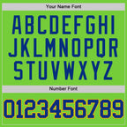 Custom Neon Green Royal-Gold Authentic Basketball Jersey