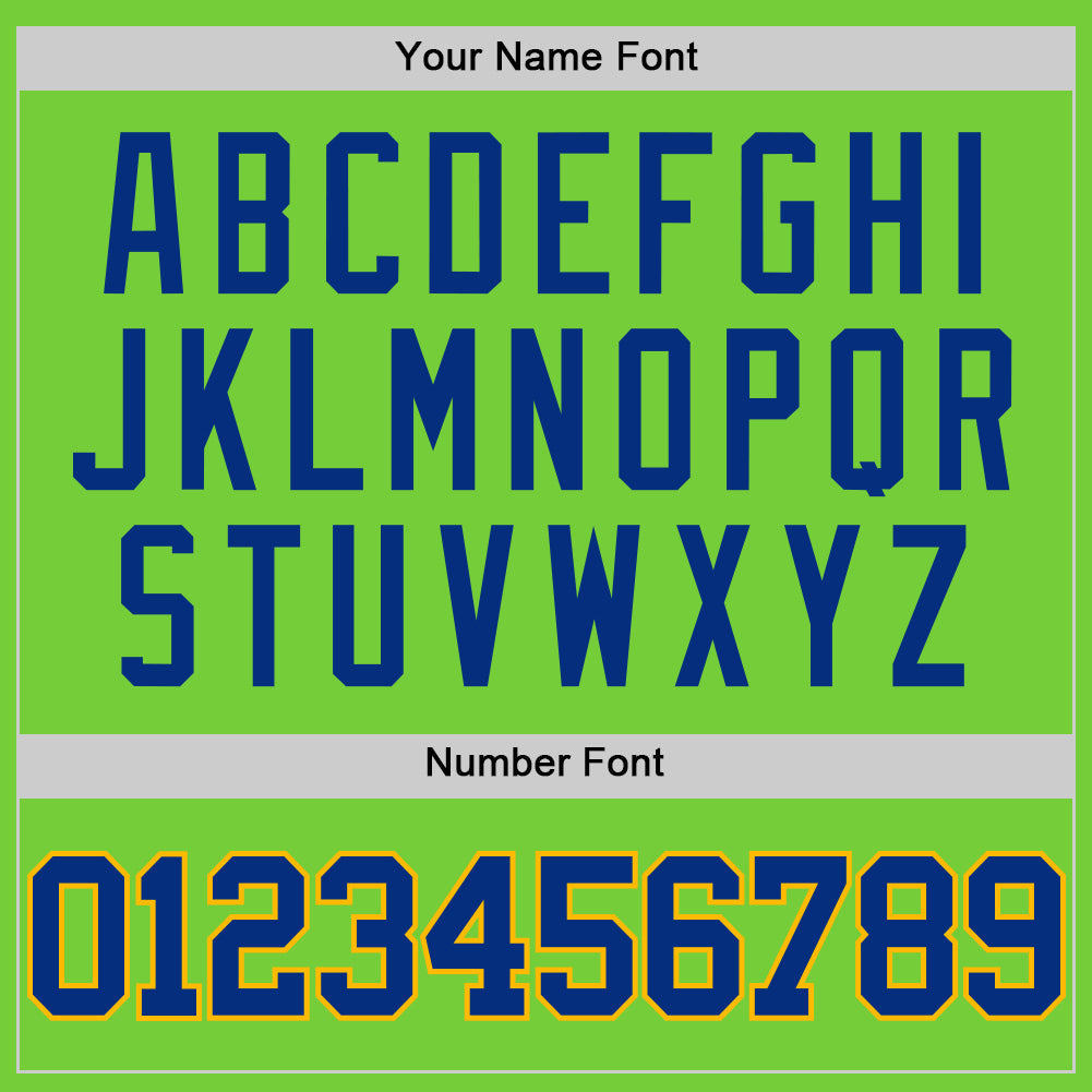 Custom Neon Green Royal-Gold Authentic Basketball Jersey