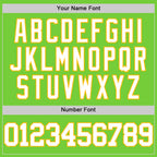 Custom Neon Green White-Gold Authentic Basketball Jersey