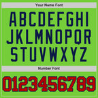 Custom Neon Green Red-Navy Authentic Basketball Jersey