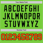 Custom Neon Green Orange-Black Authentic Basketball Jersey