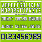 Custom Neon Green Navy-White Authentic Football Jersey
