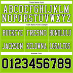 Custom Neon Green Black-White Authentic Football Jersey