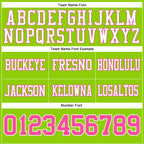 Custom Neon Green Pink-White Authentic Football Jersey