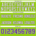 Custom Neon Green Purple-White Authentic Football Jersey