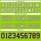 Custom Neon Green Brown-White Authentic Football Jersey