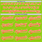 Custom Stitched Neon Green Orange-White Baseball Pullover Sweatshirt Hoodie