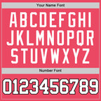 Custom Neon Pink White-Black Authentic Basketball Jersey
