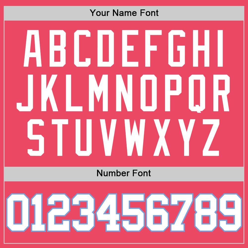 Custom Neon Pink White-Light Blue Authentic Basketball Jersey