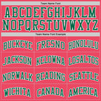 Custom Neon Pink Kelly Green-White Authentic Basketball Jersey