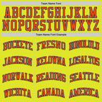 Custom Neon Yellow Orange-Royal Authentic Basketball Jersey