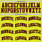 Custom Neon Yellow Maroon-Black Authentic Basketball Jersey