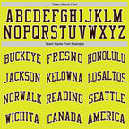 Custom Neon Yellow Brown-White Authentic Basketball Jersey