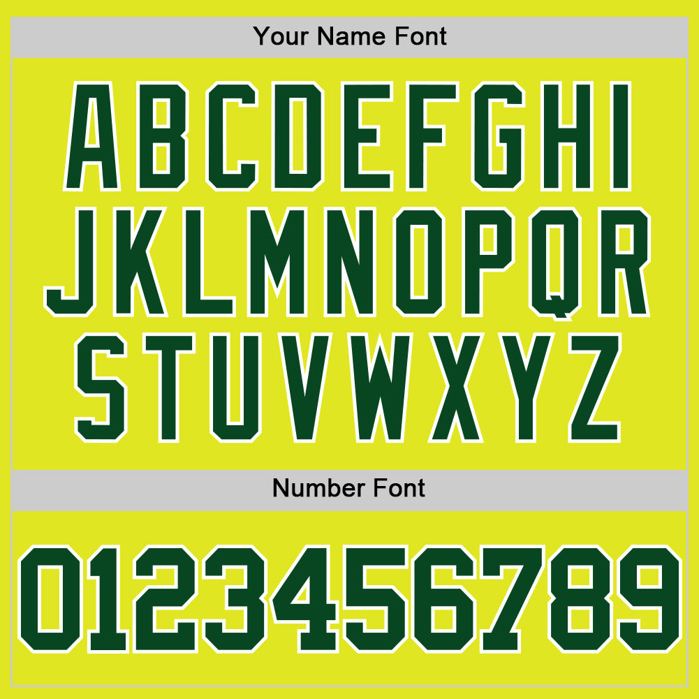 Custom Neon Yellow Green-White Authentic Basketball Jersey