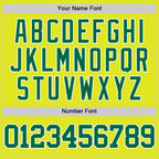 Custom Neon Yellow Kelly Green-White Authentic Basketball Jersey