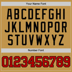 Custom Old Gold Red-Black Authentic Basketball Jersey