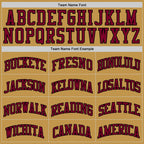 Custom Old Gold Maroon-Black Authentic Basketball Jersey