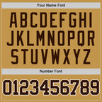 Custom Old Gold Brown-White Authentic Basketball Jersey