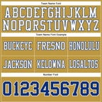 Custom Old Gold Royal-White Authentic Football Jersey