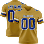 Custom Old Gold Royal-White Authentic Football Jersey
