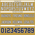 Custom Old Gold Navy-White Authentic Football Jersey