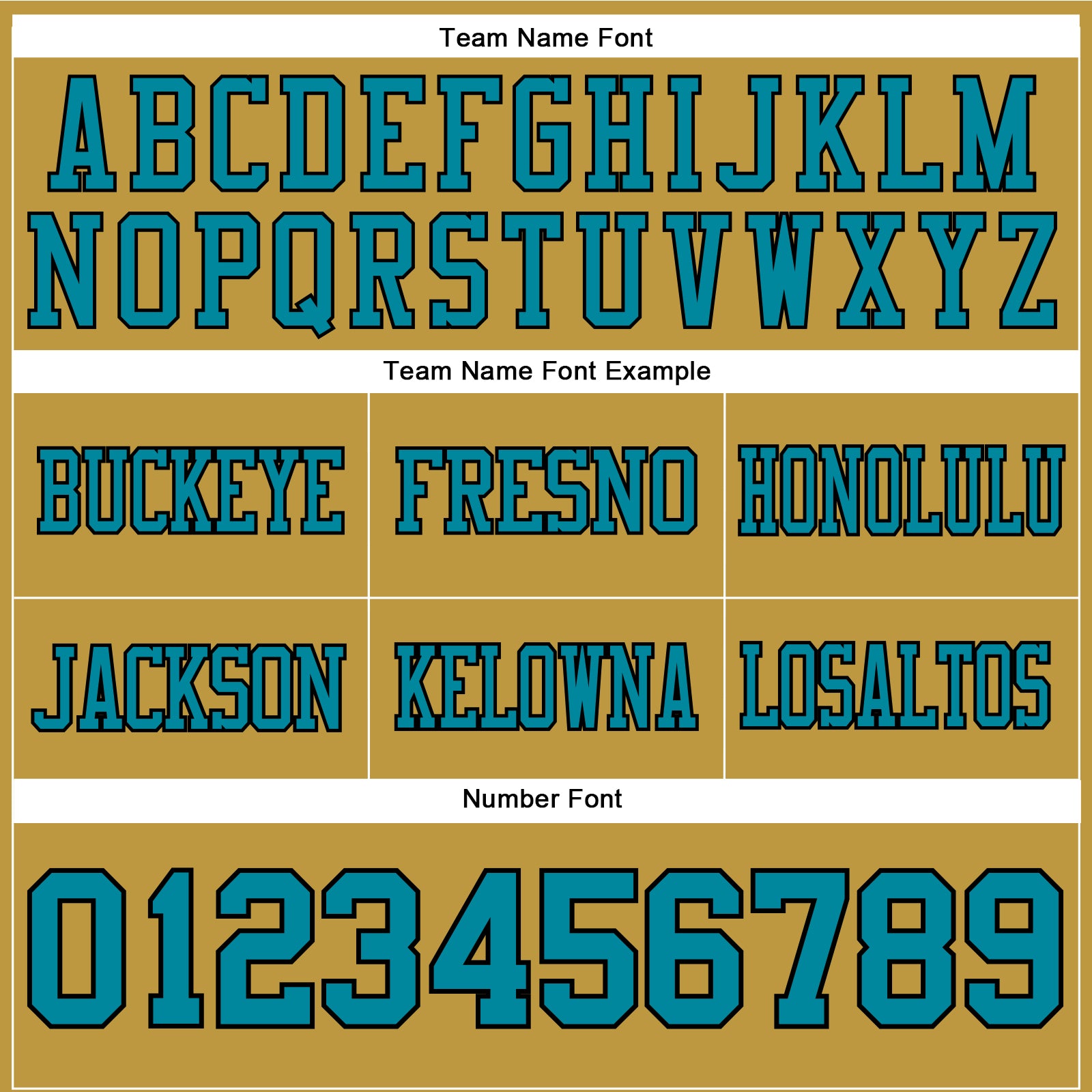 Custom Old Gold Teal-Black Authentic Football Jersey