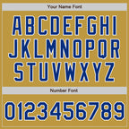 Custom Stitched Old Gold Royal-White Baseball Pullover Sweatshirt Hoodie