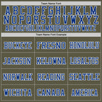 Custom Olive Royal-White Mesh Authentic Salute To Service Football Jersey