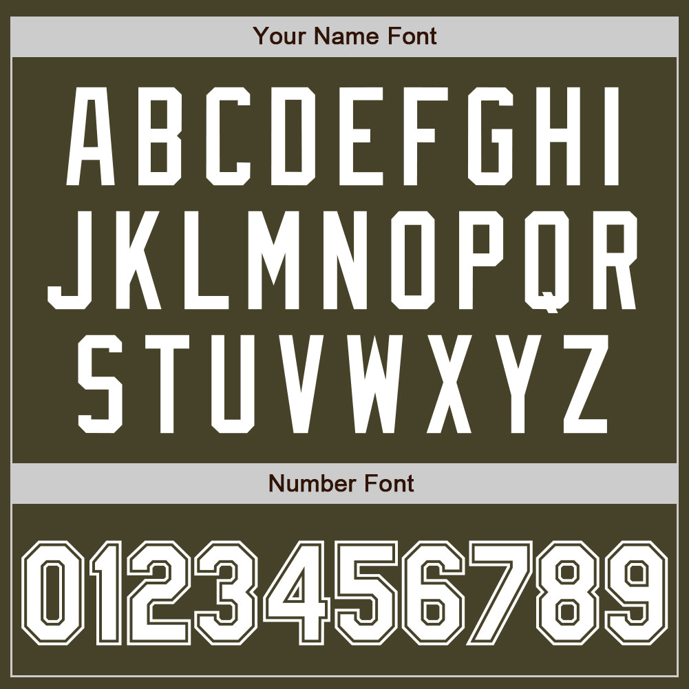 Custom Olive White Authentic Salute To Service Baseball Jersey