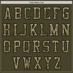 Custom Olive Camo-Black Authentic Salute To Service Baseball Jersey