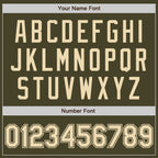 Custom Olive Cream Authentic Salute To Service Baseball Jersey