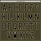 Custom Olive Black-Cream Authentic Salute To Service Baseball Jersey