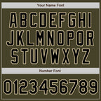 Custom Olive Black-Cream Authentic Salute To Service Baseball Jersey