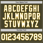 Custom Olive White-Gold Authentic Throwback Salute To Service Basketball Jersey