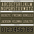 Custom Olive Black-Cream Authentic Salute To Service Football Jersey