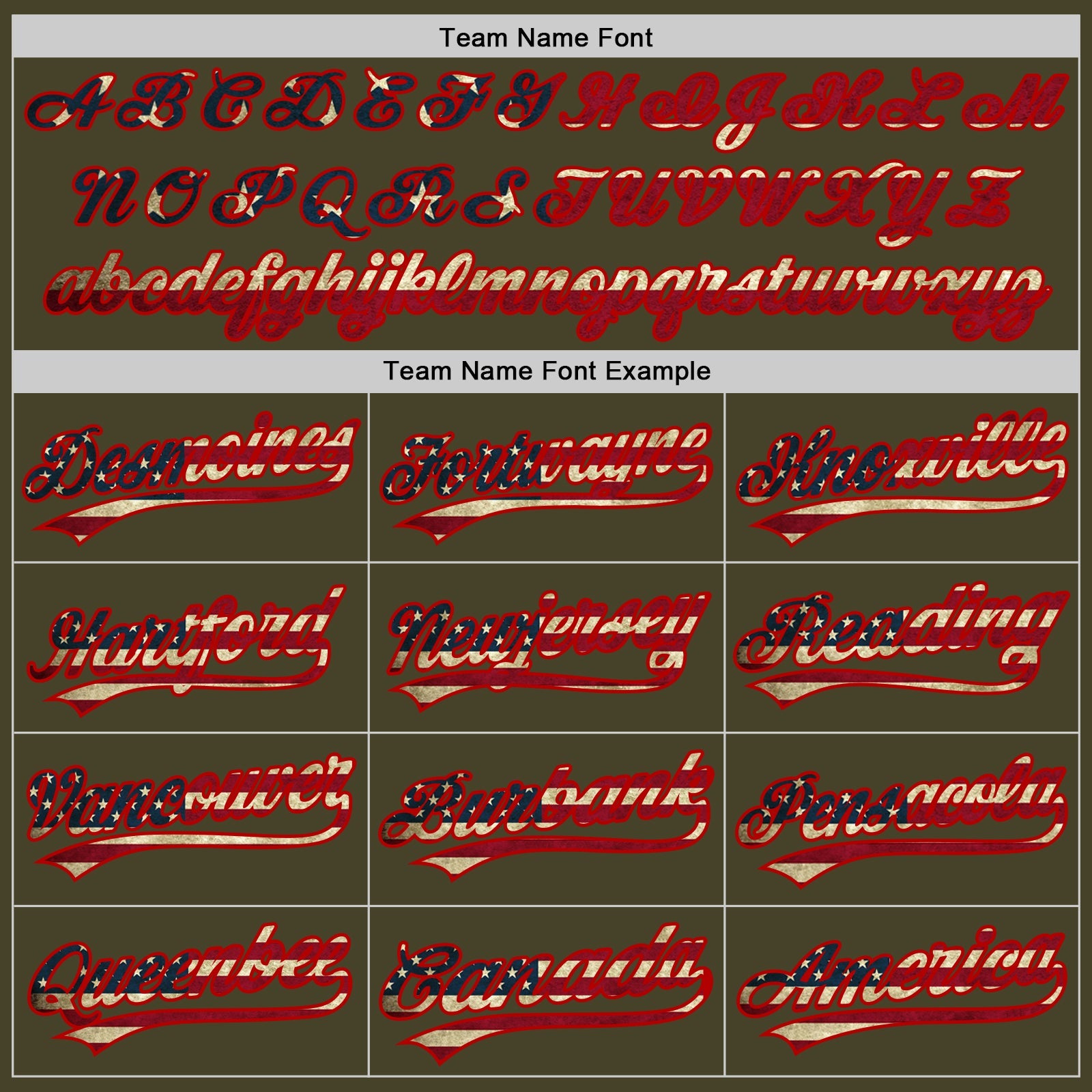 Custom Stitched Olive Vintage USA Flag-Red Baseball Pullover Sweatshirt Hoodie