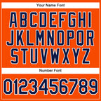 Custom Orange Navy-White Authentic Sleeveless Baseball Jersey