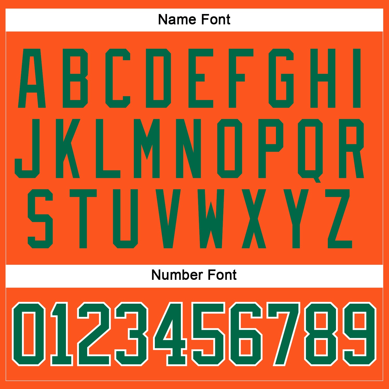 Custom Orange Kelly Green-White Hockey Jersey