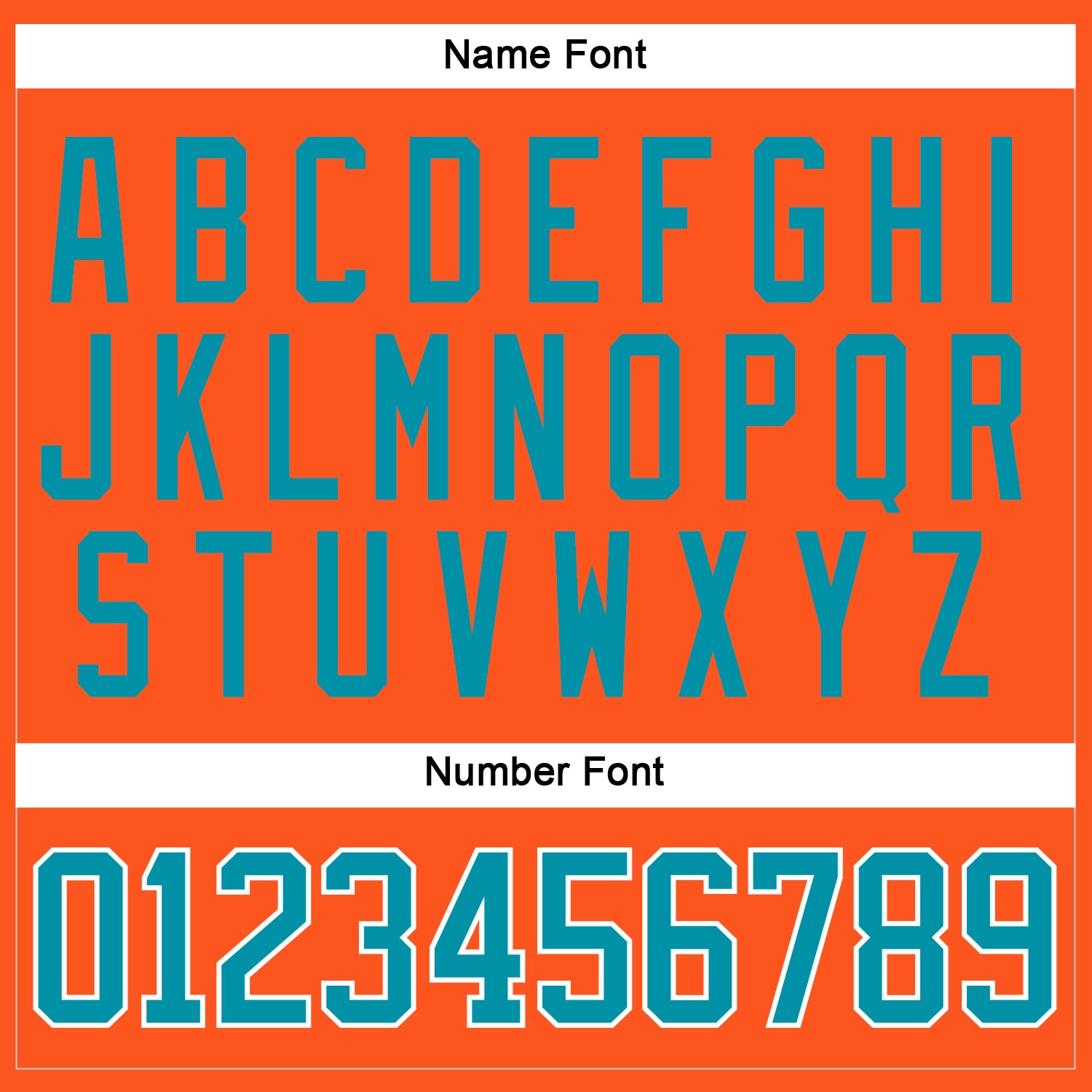 Custom Orange Teal-White Hockey Jersey